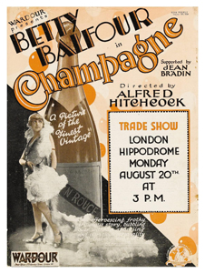 Raise a glass to Hitchcock’s bubbly ‘Champagne’ (1928)
                       