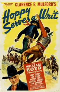 Legal puzzle awaits clownish lawman in ‘Hoppy Serves a Writ’ (1943)
                       