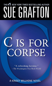 ‘C is for Corpse’ (1986), and for character building, in third Millhone book
                       